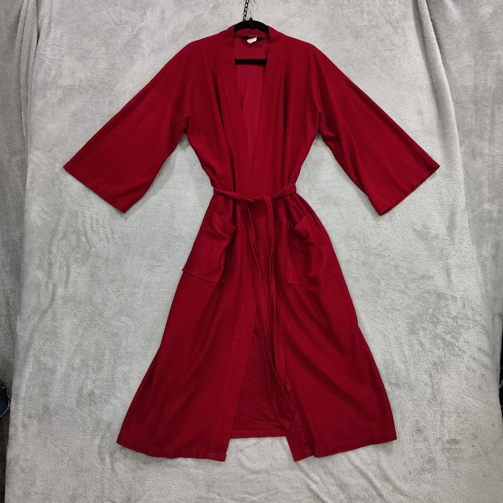 Vintage Harcourt A Quality Robe Made in USA Maroon Velour Robe One Size Fits All